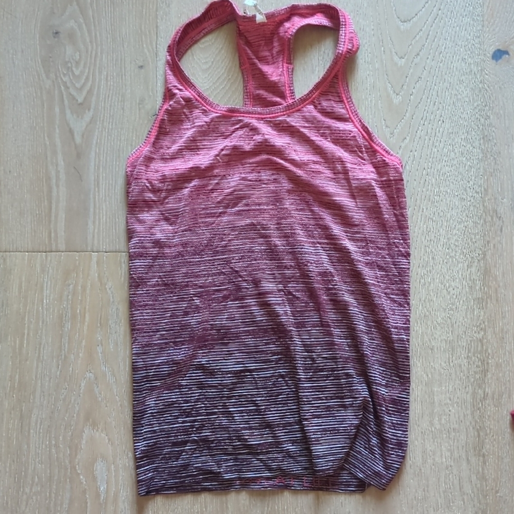 Lululemon Athletica Red Ombre Tank Top